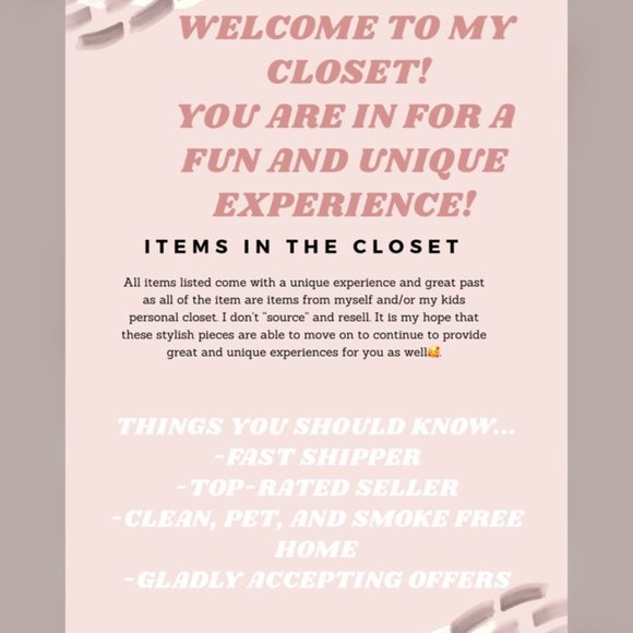 Meet your Posher who accepts all reasonable offers - Picture 1 of 1